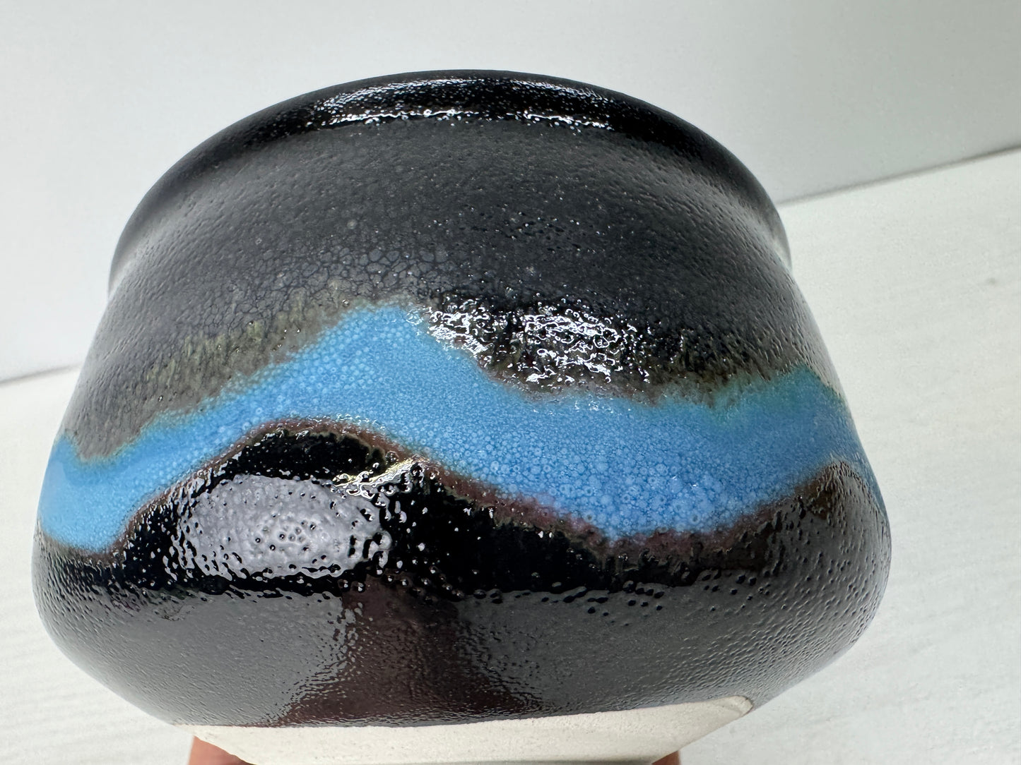 Y10785 CHAWAN Seto-ware bowl signed box Japan antique tea ceremony pottery cup