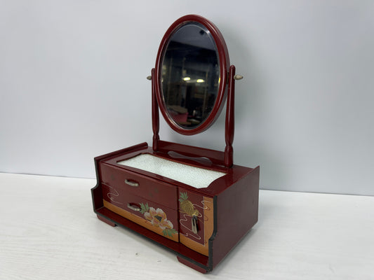 Y10790 TANSU Makie Dressing table small drawers Japan antique interior storage