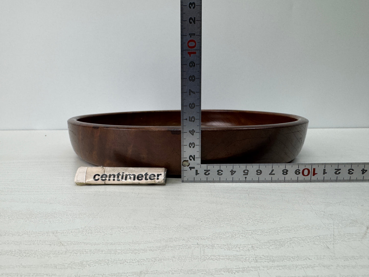 Y10803 TRAY zelkova wood Obon Ozen round Japan antique serving platter salver