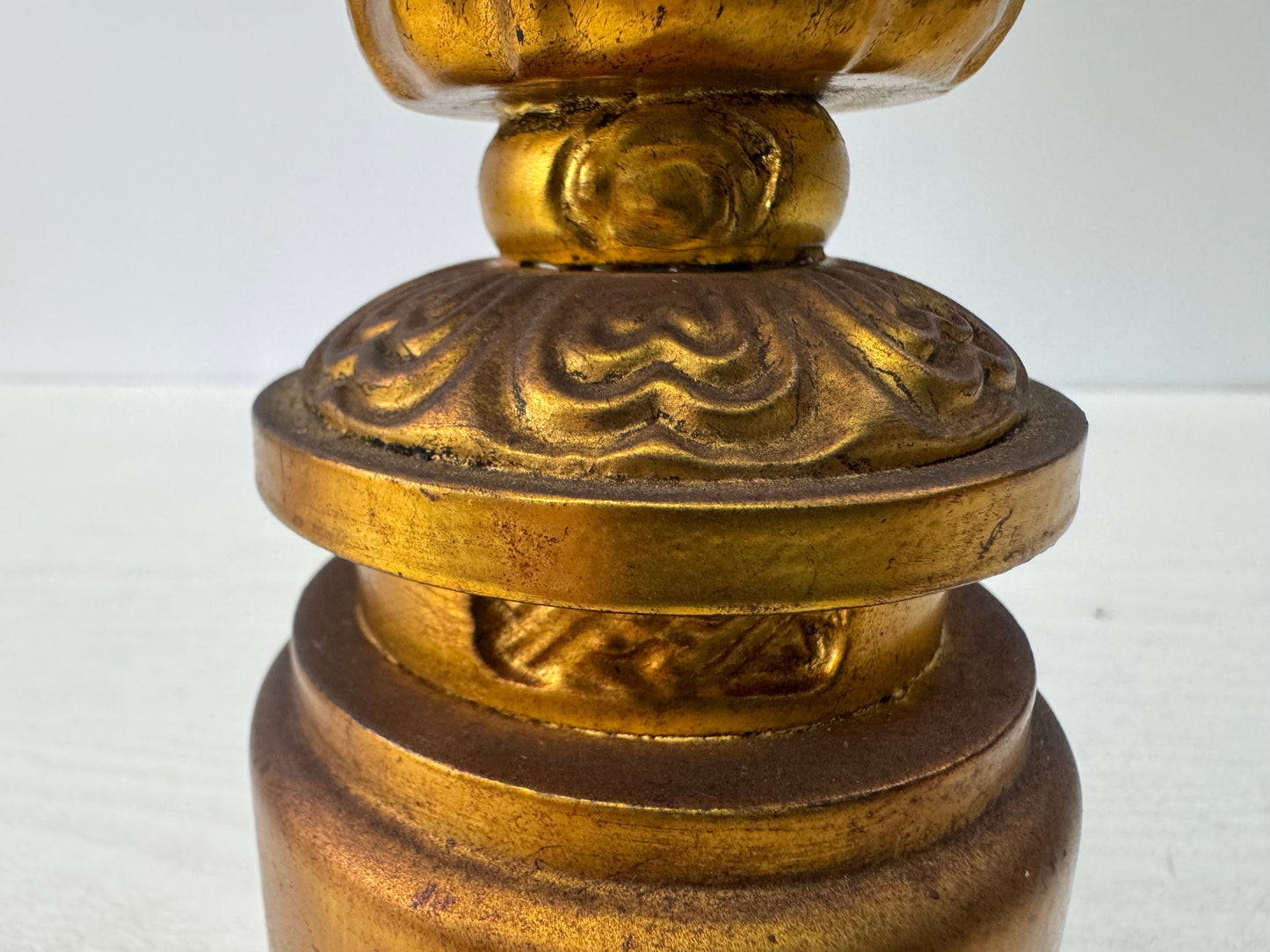 Y10807 STATUE wood carving Buddhist Monk painted figure figurine Japan antique