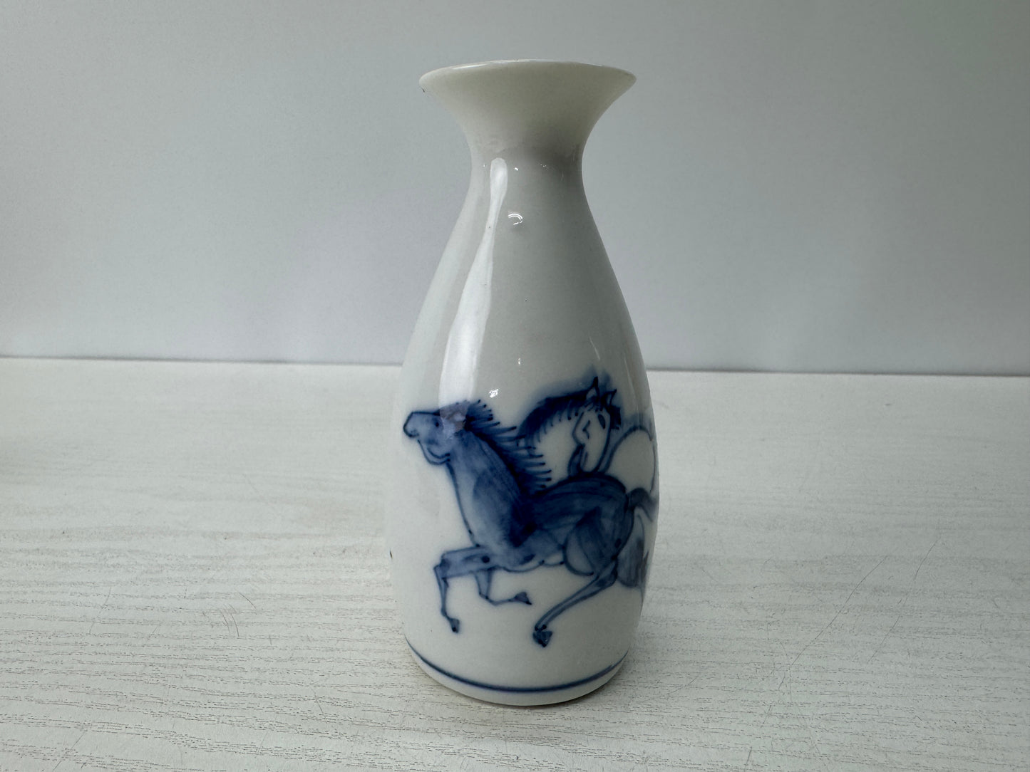 Y10809 CHOUSHI Seto-ware Tokkuri Sake bottle cup set signed box Japan antique