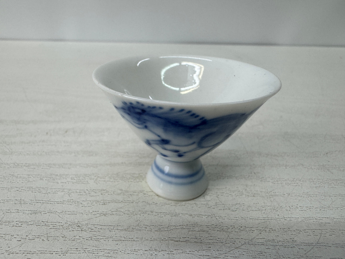 Y10809 CHOUSHI Seto-ware Tokkuri Sake bottle cup set signed box Japan antique