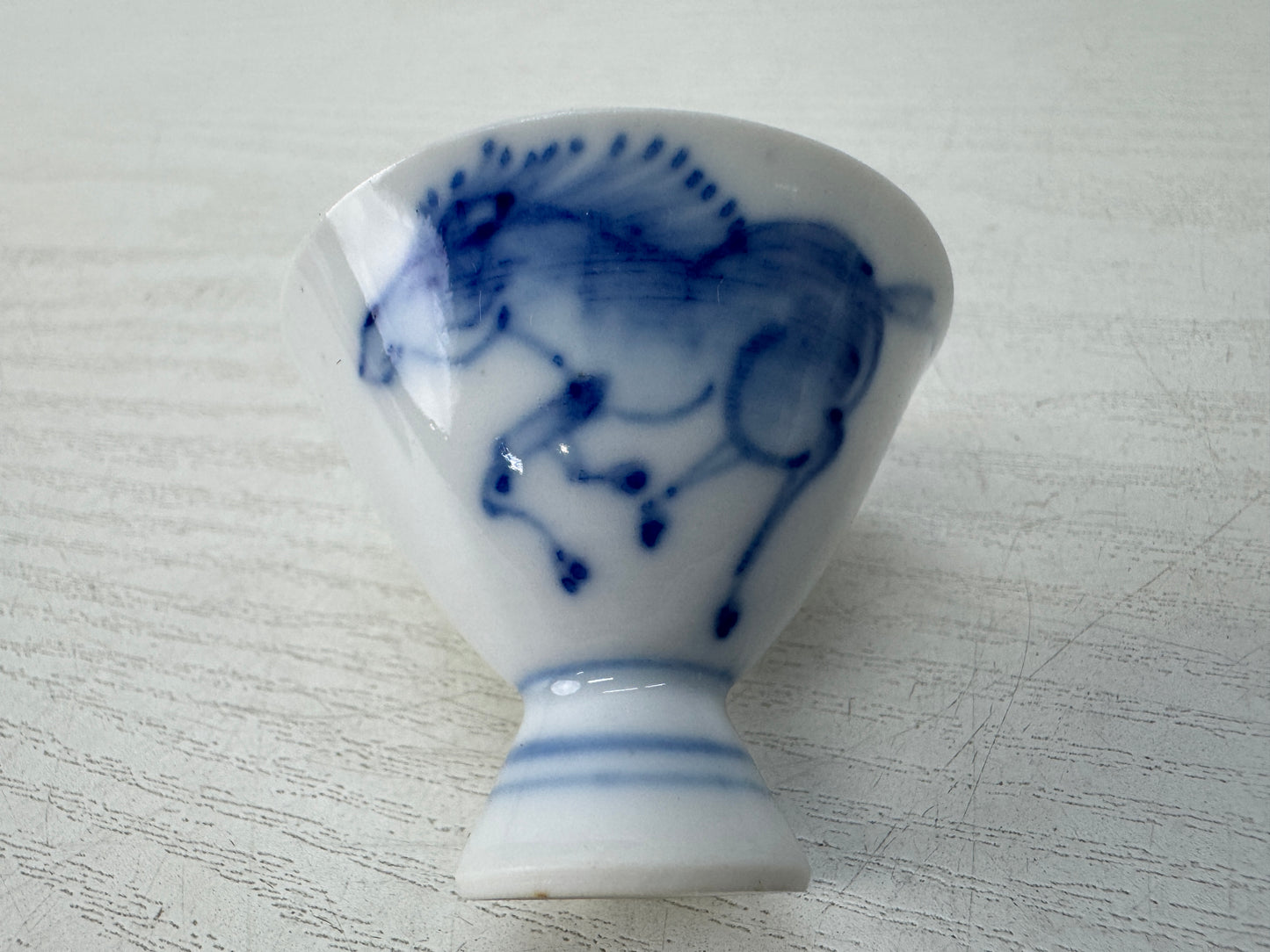 Y10809 CHOUSHI Seto-ware Tokkuri Sake bottle cup set signed box Japan antique