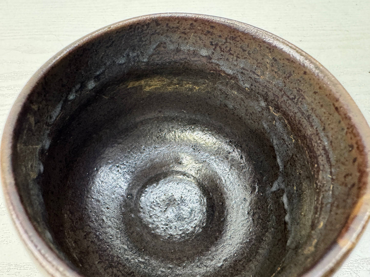 Y10814 CHAWAN Seto-ware bowl signed box Japan antique tea ceremony pottery cup