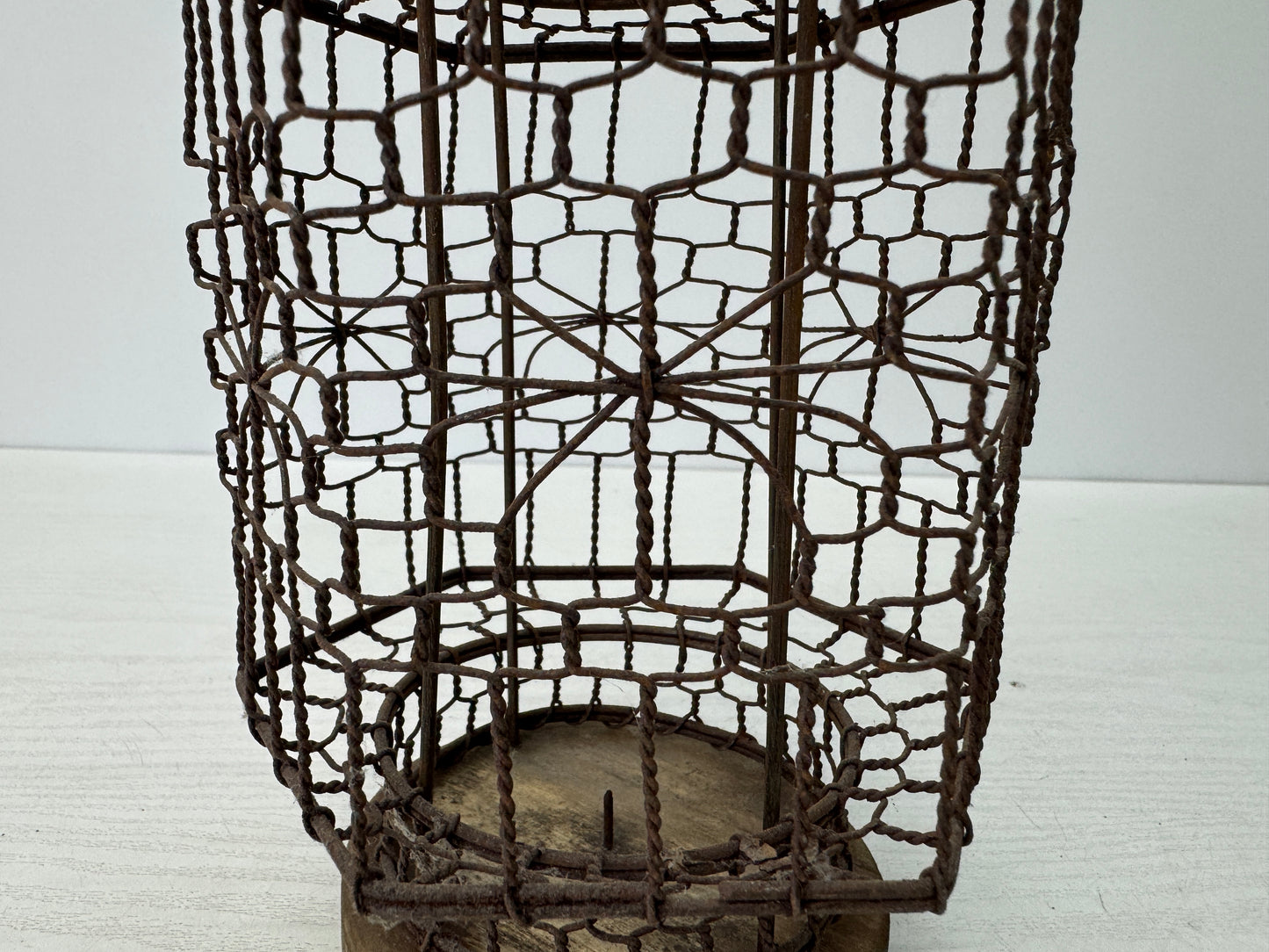 Y10826 ANDON Iron storehouse Lantern Tourou Edo period Japan antique lighting