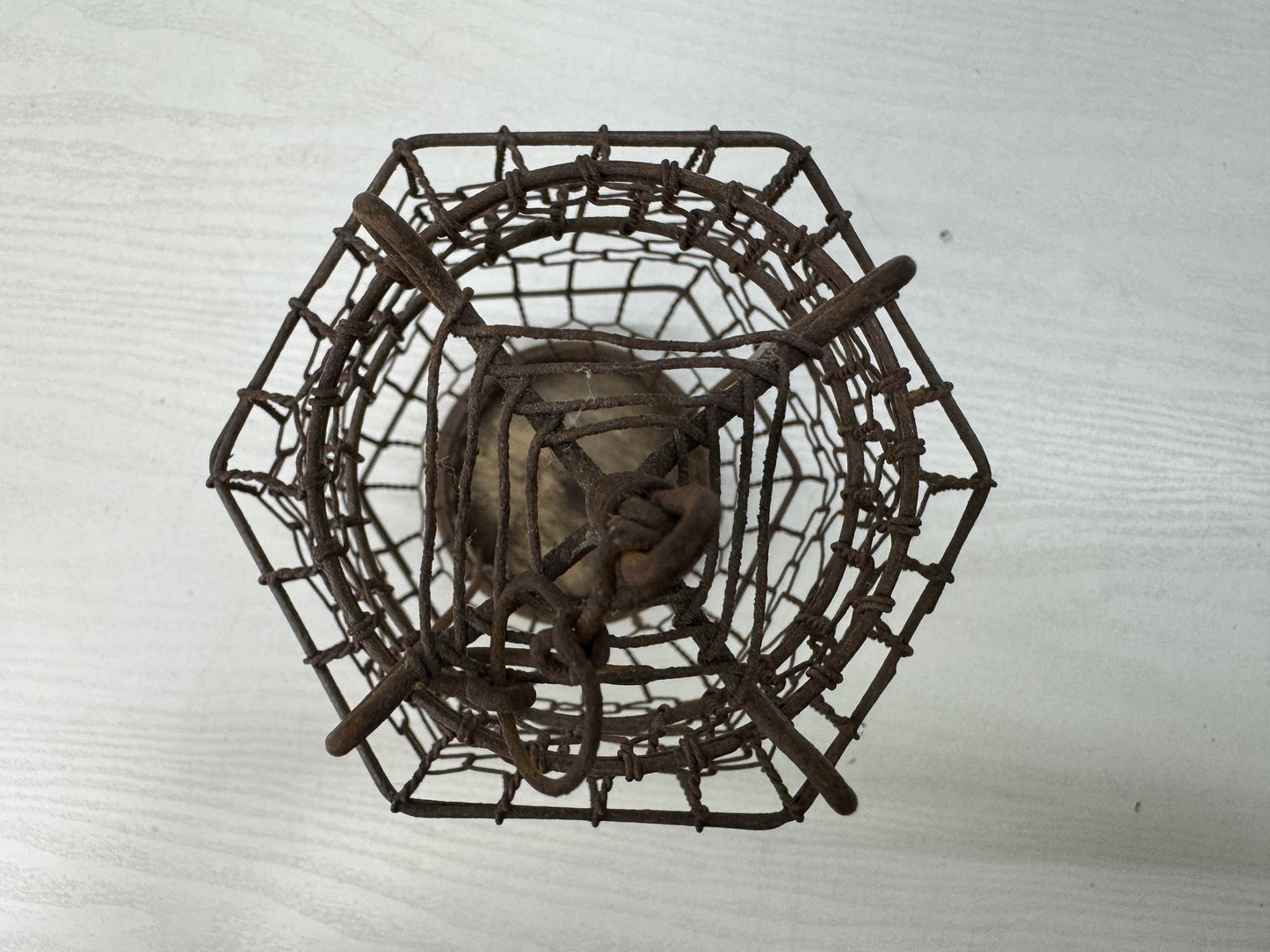 Y10826 ANDON Iron storehouse Lantern Tourou Edo period Japan antique lighting