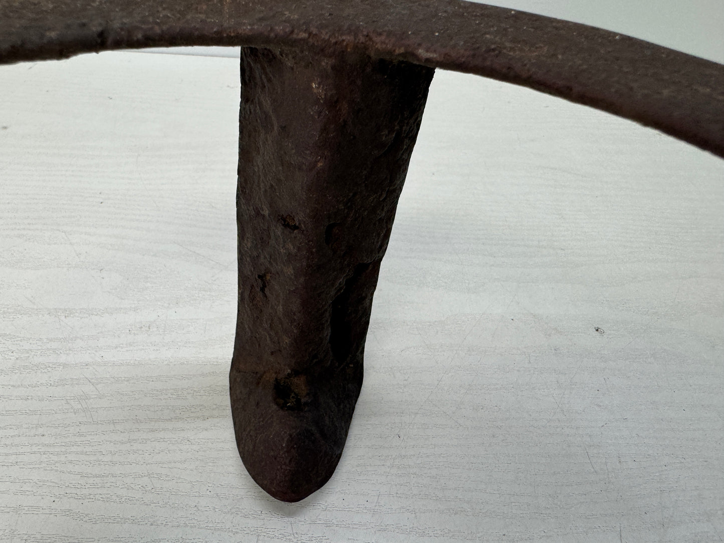 Y10827 TRIVET Iron Gotoku stand tea ceremony utensils Japan antique kitchen