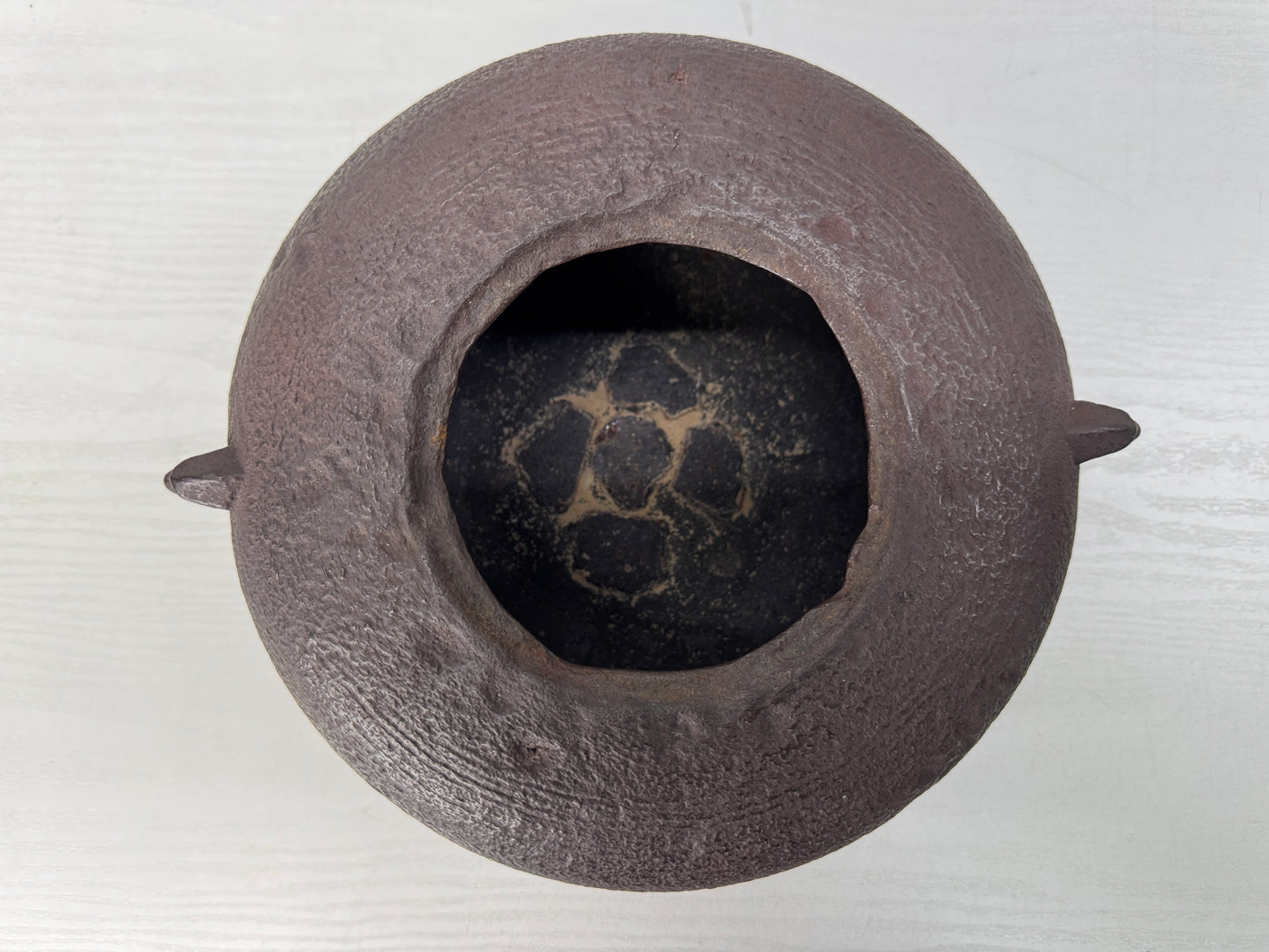 Y10834 CHAGAMA Iron teapot pot kettle signed box Japan antique tea ceremony