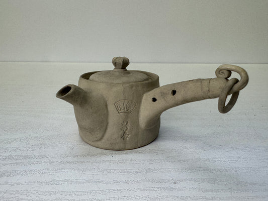 Y10837 KYUSU Banko-ware teapot signed unglazed Japan antique Sencha tea ceremony