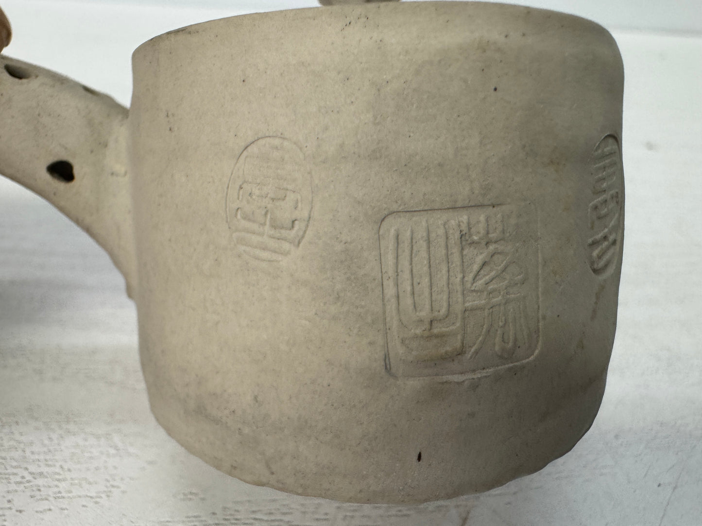 Y10837 KYUSU Banko-ware teapot signed unglazed Japan antique Sencha tea ceremony