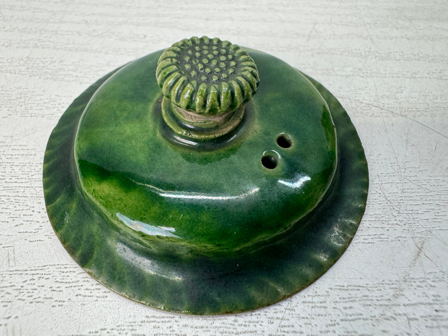 Y10838 KYUSU Banko-ware teapot pot signed Japan antique Sencha tea ceremony