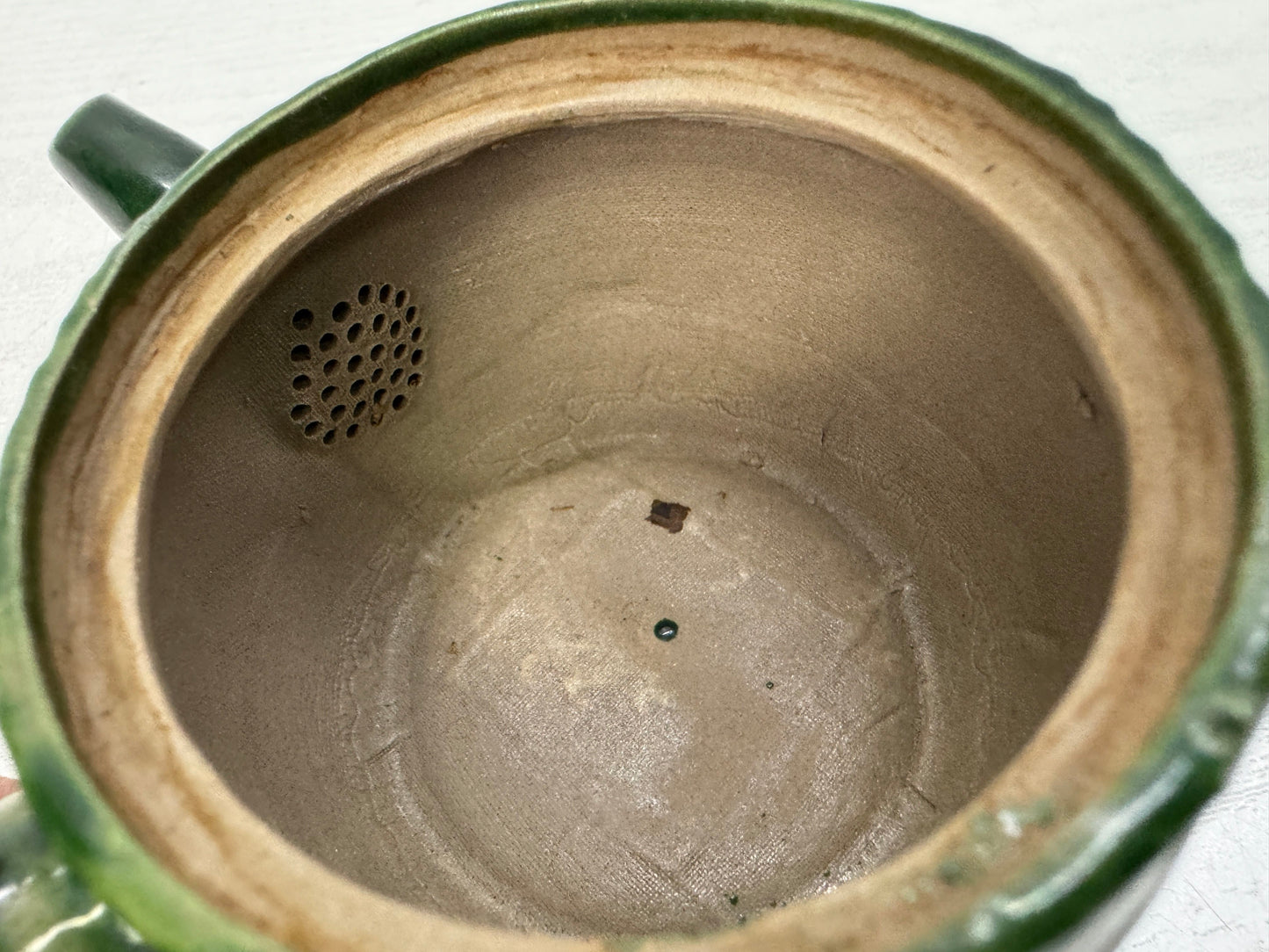 Y10838 KYUSU Banko-ware teapot pot signed Japan antique Sencha tea ceremony