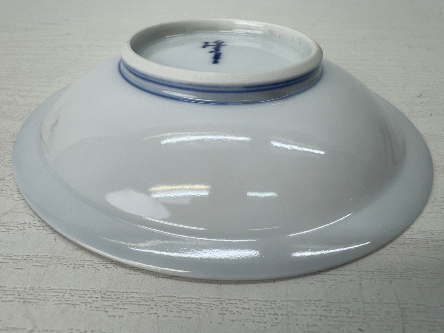 Y10841 DISH Seto-ware serving plate set of 5 Hermit signed box Japan antique