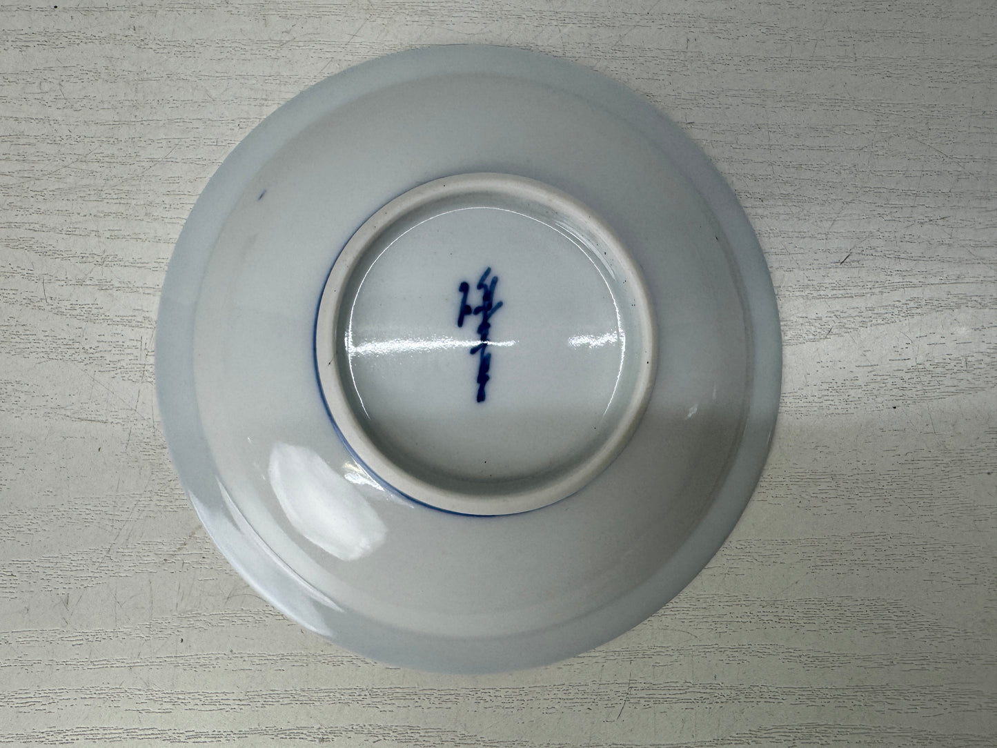 Y10841 DISH Seto-ware serving plate set of 5 Hermit signed box Japan antique