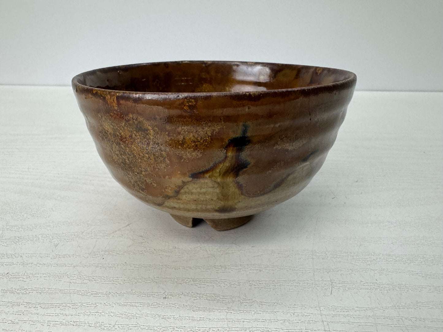 Y10843 CHAWAN Seto-ware Koseto bowl sgined Japan antique tea ceremony pottery