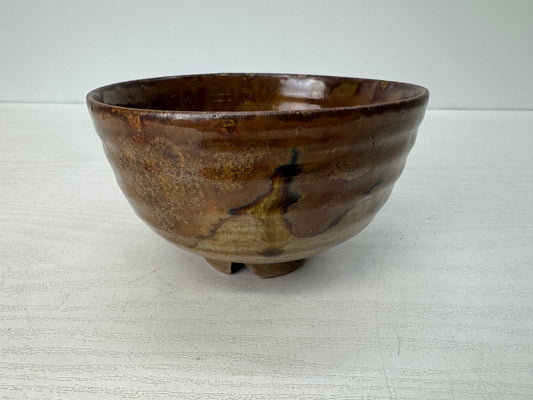 Y10843 CHAWAN Seto-ware Koseto bowl sgined Japan antique tea ceremony pottery