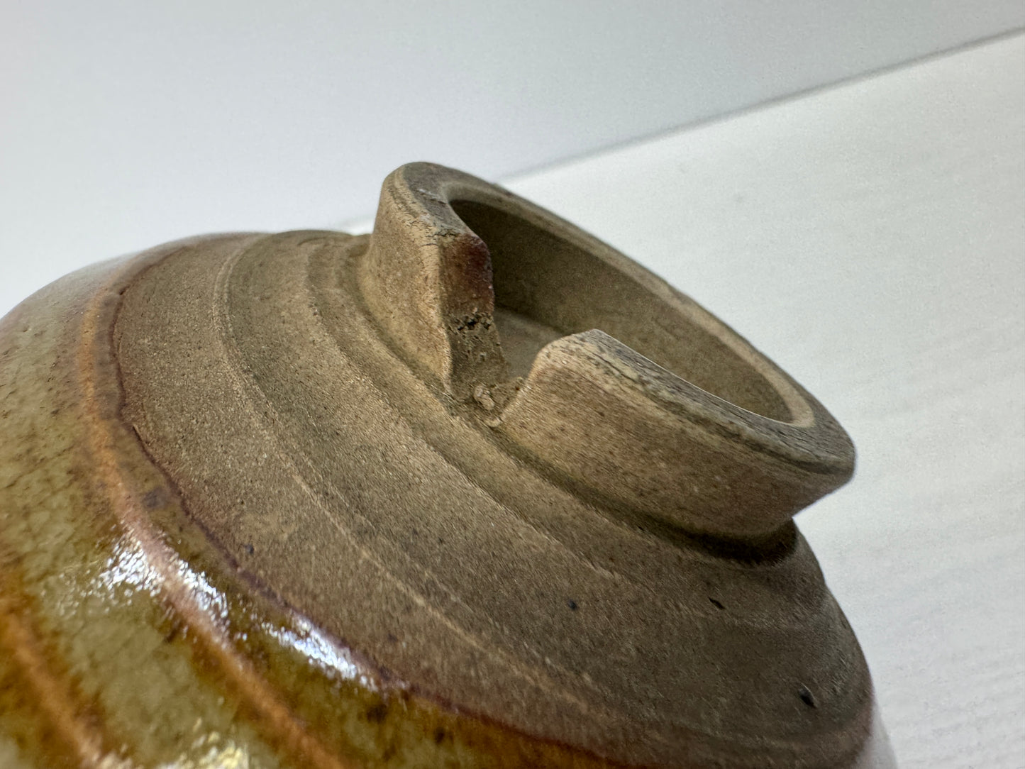 Y10843 CHAWAN Seto-ware Koseto bowl sgined Japan antique tea ceremony pottery