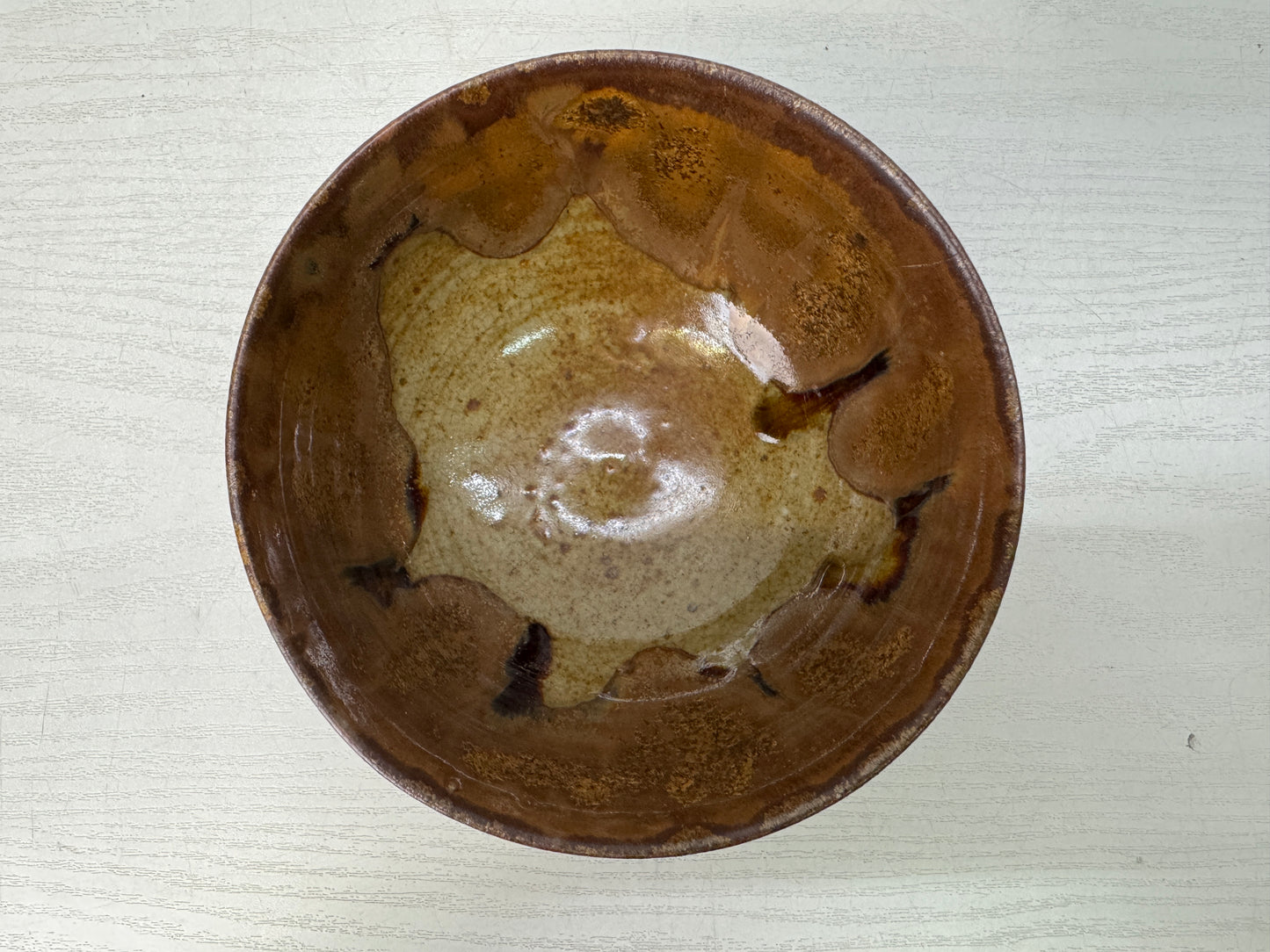 Y10843 CHAWAN Seto-ware Koseto bowl sgined Japan antique tea ceremony pottery