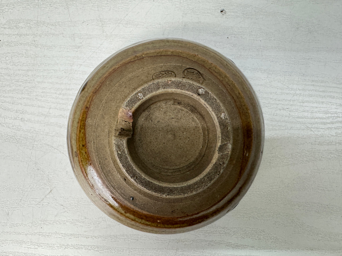 Y10843 CHAWAN Seto-ware Koseto bowl sgined Japan antique tea ceremony pottery