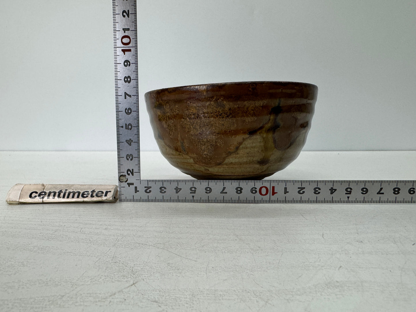 Y10843 CHAWAN Seto-ware Koseto bowl sgined Japan antique tea ceremony pottery