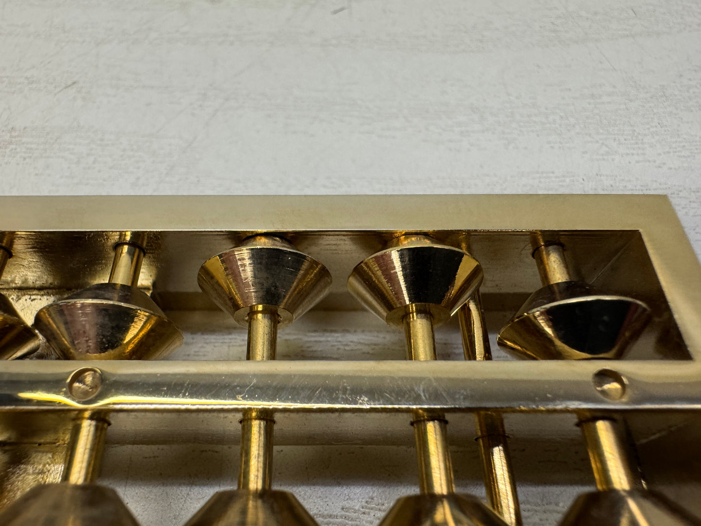 Y10850 SOROBAN 24K Gold-plated Abacus box Japan antique math counting machine