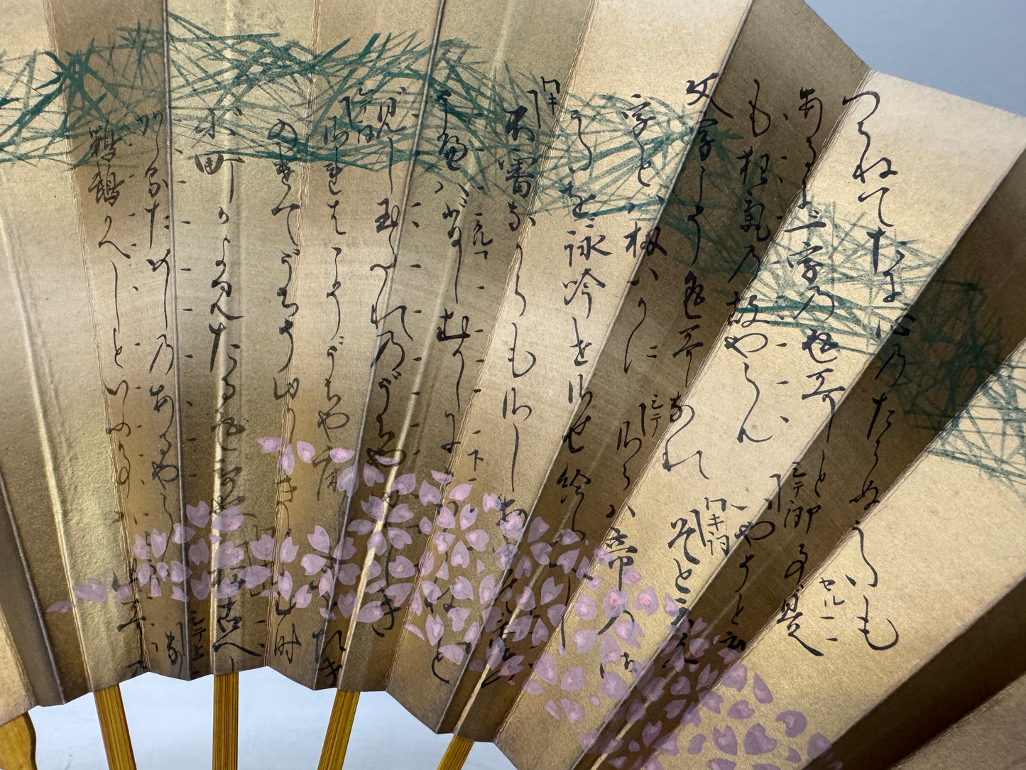 Y10851 SENSU Dancer's Fan box Japanese traditional dance Noh Japan antique