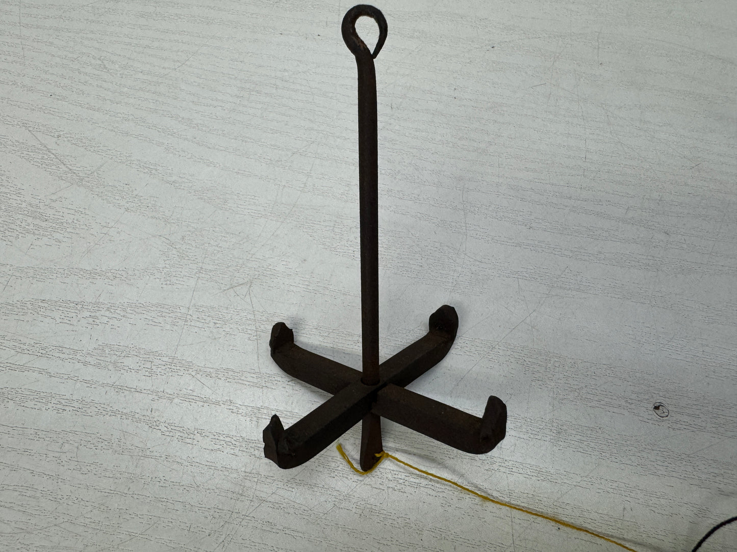 Y10852 BELL Iron wind chime made by Myochin signed box nice sound Japan antique