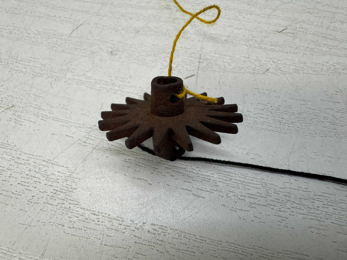 Y10852 BELL Iron wind chime made by Myochin signed box nice sound Japan antique