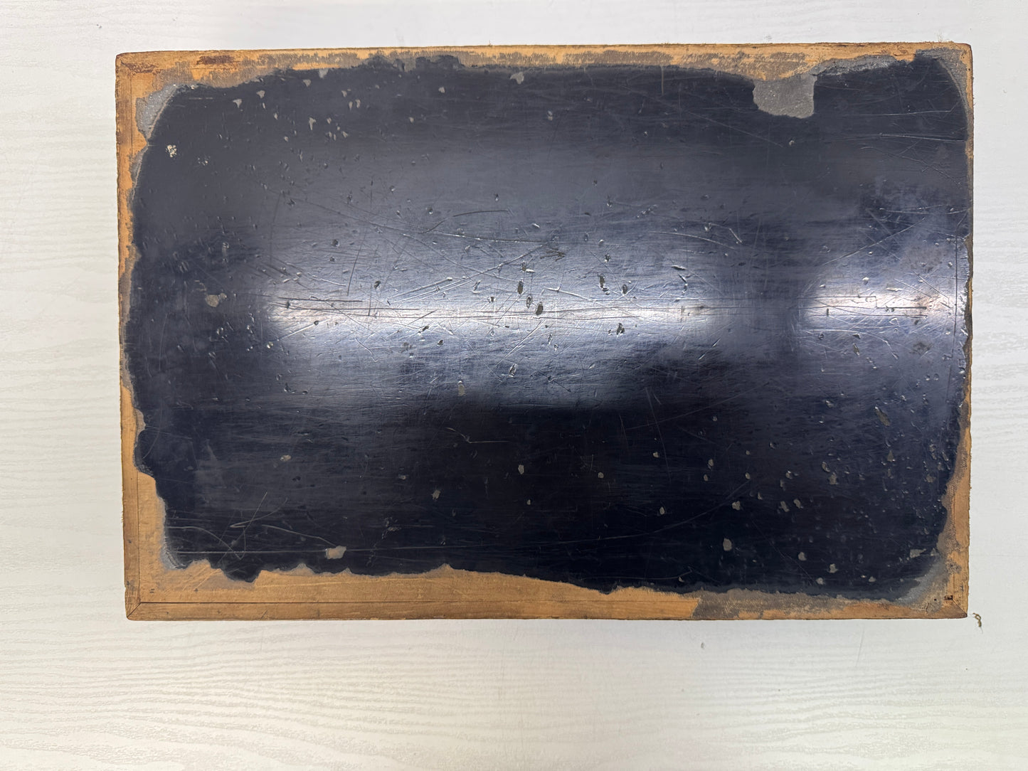 Y10854 BOX Letter case Raden Mother-of-pearl work Makie Japan antique stationery