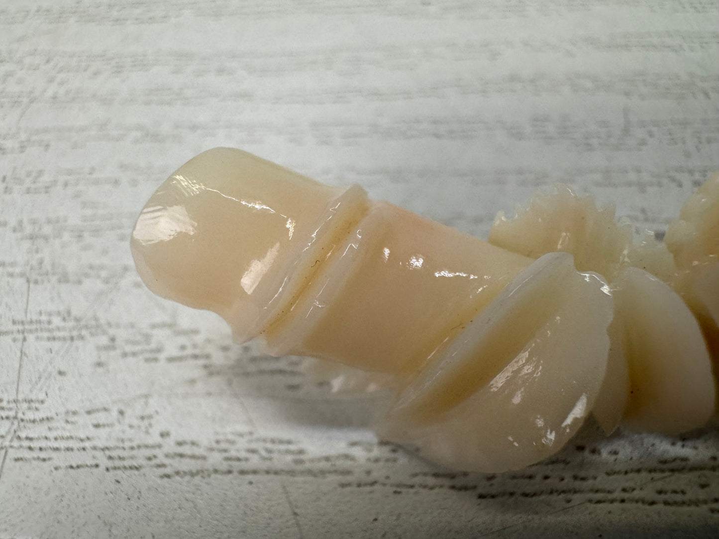 Y10861 BROOCH Genuine White Coral Flower Branch Japan antique jewelry fashion
