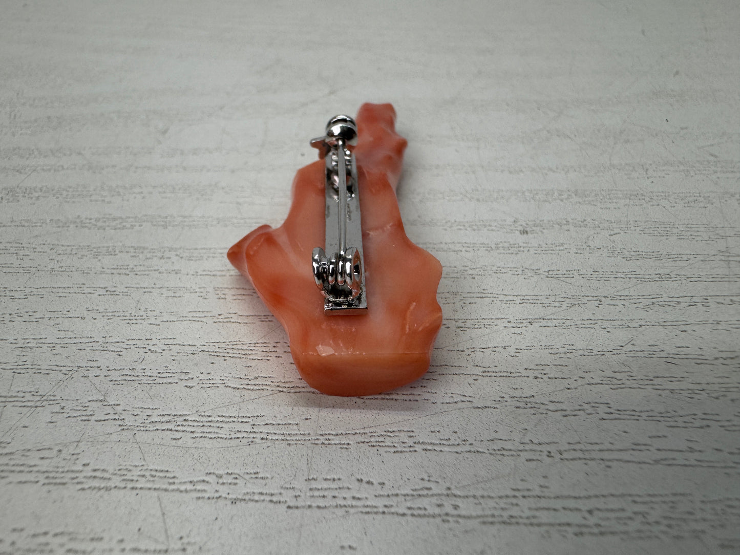 Y10863 BROOCH Genuine Branch Coral Japan antique jewelry fashion accessory pin