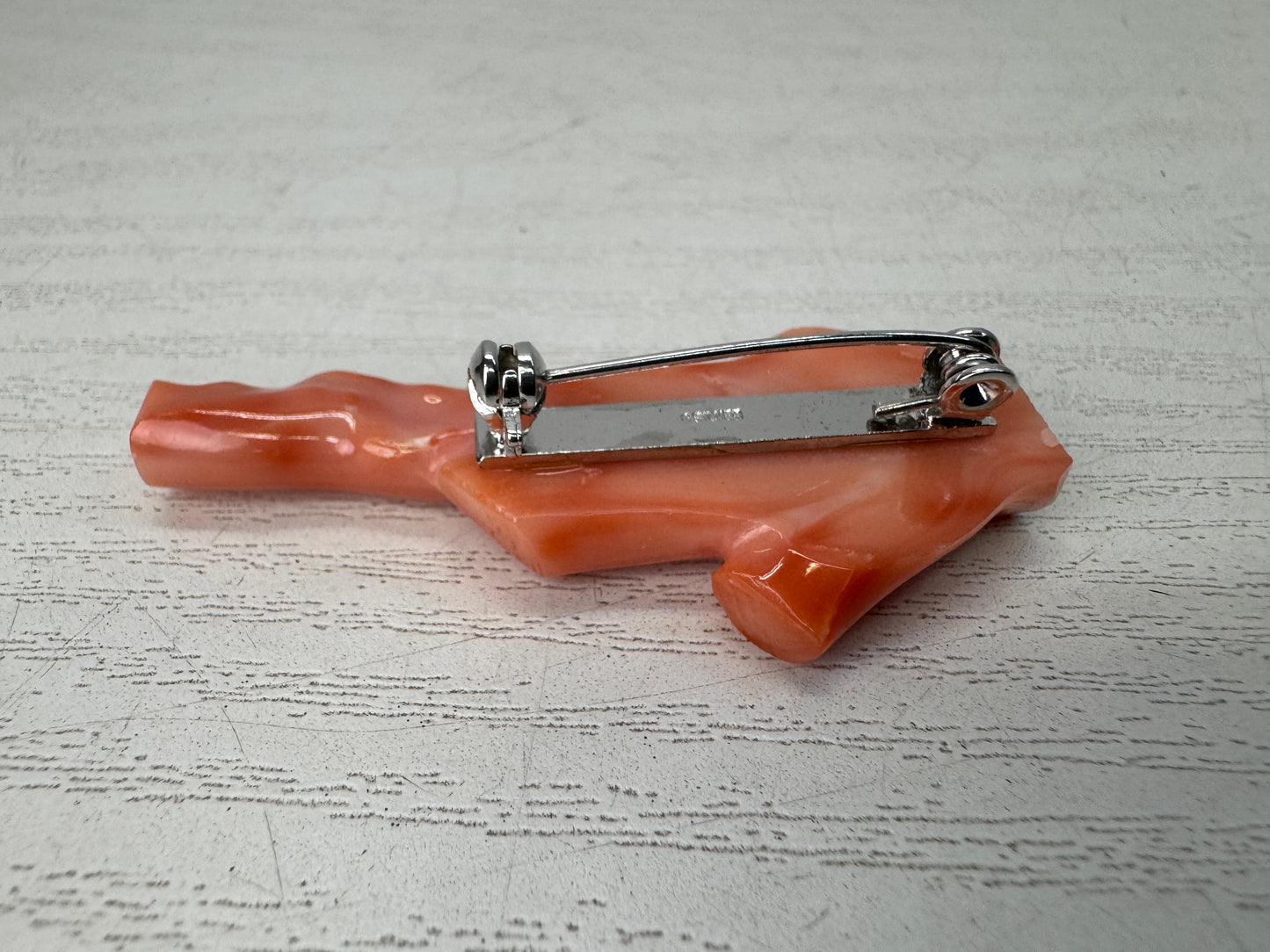 Y10863 BROOCH Genuine Branch Coral Japan antique jewelry fashion accessory pin