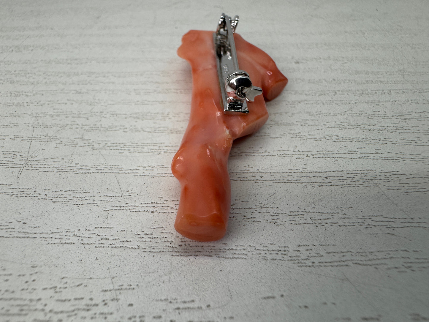 Y10863 BROOCH Genuine Branch Coral Japan antique jewelry fashion accessory pin