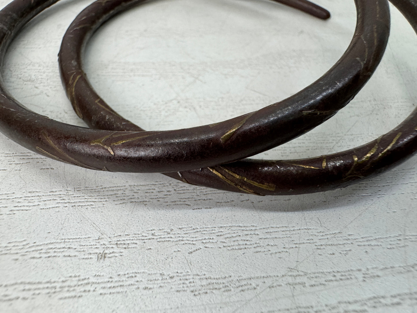 Y10866 KAMAKAN Iron Kettle lifting ring signed box Japan antique tea ceremony