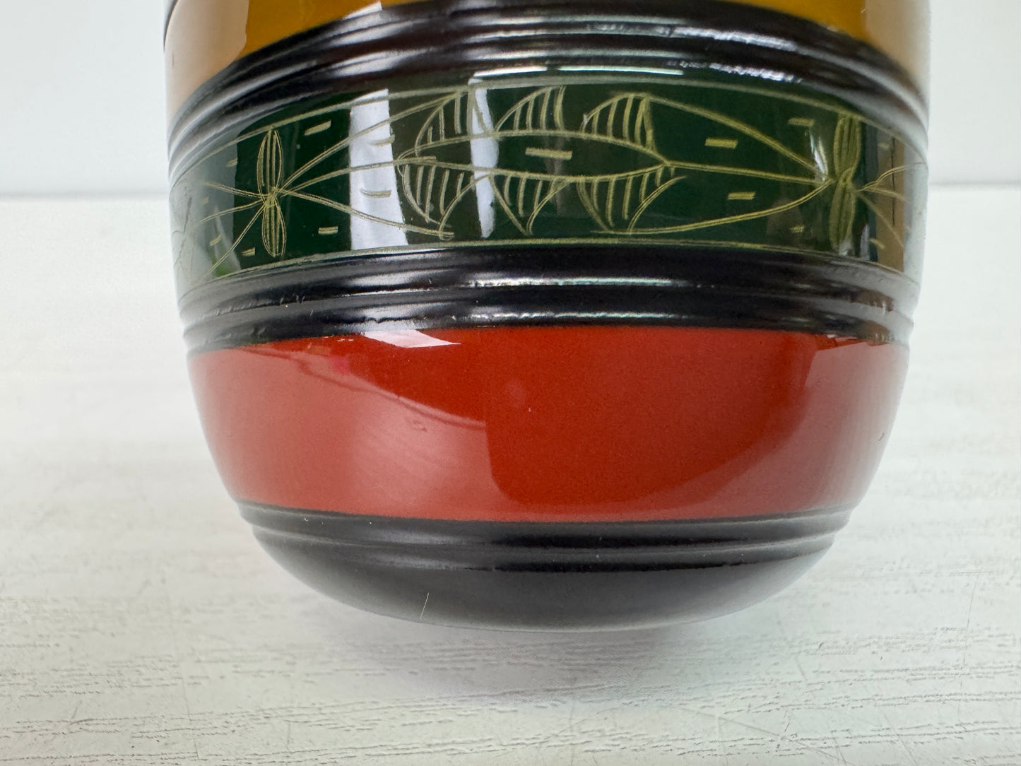 Y10869 TEA CADDY Makie Kinma-lacquer signed box Japan antique tea ceremony