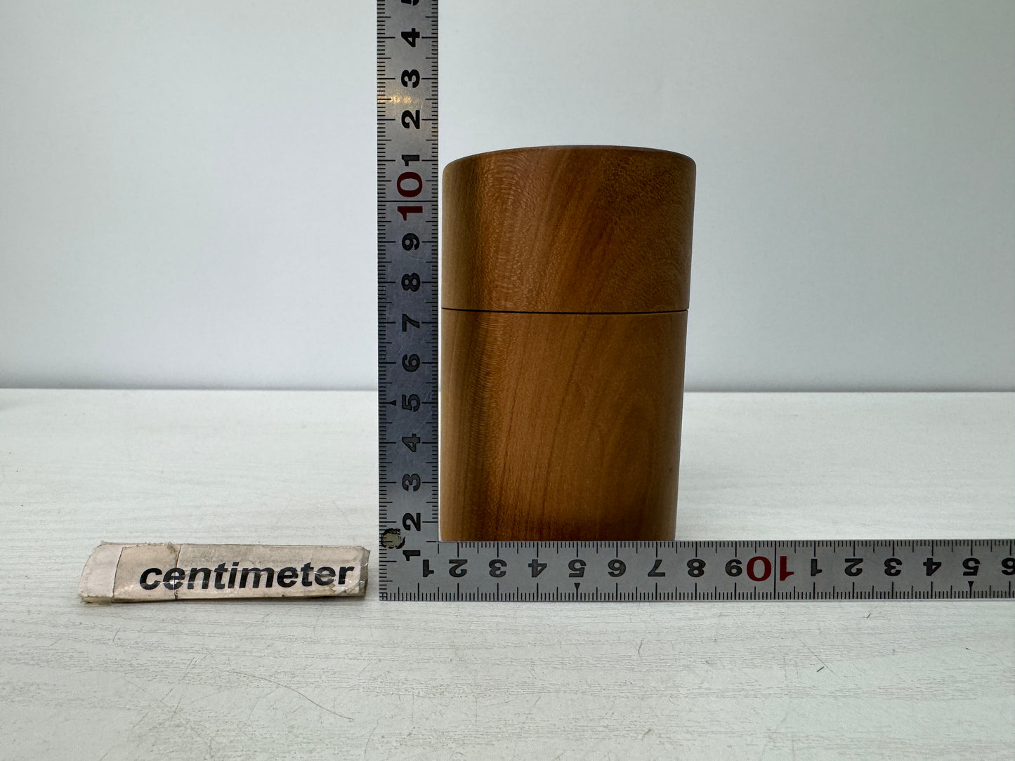 Y10870 TEA CADDY Hollowed-out wood carving container Japan antique tea ceremony