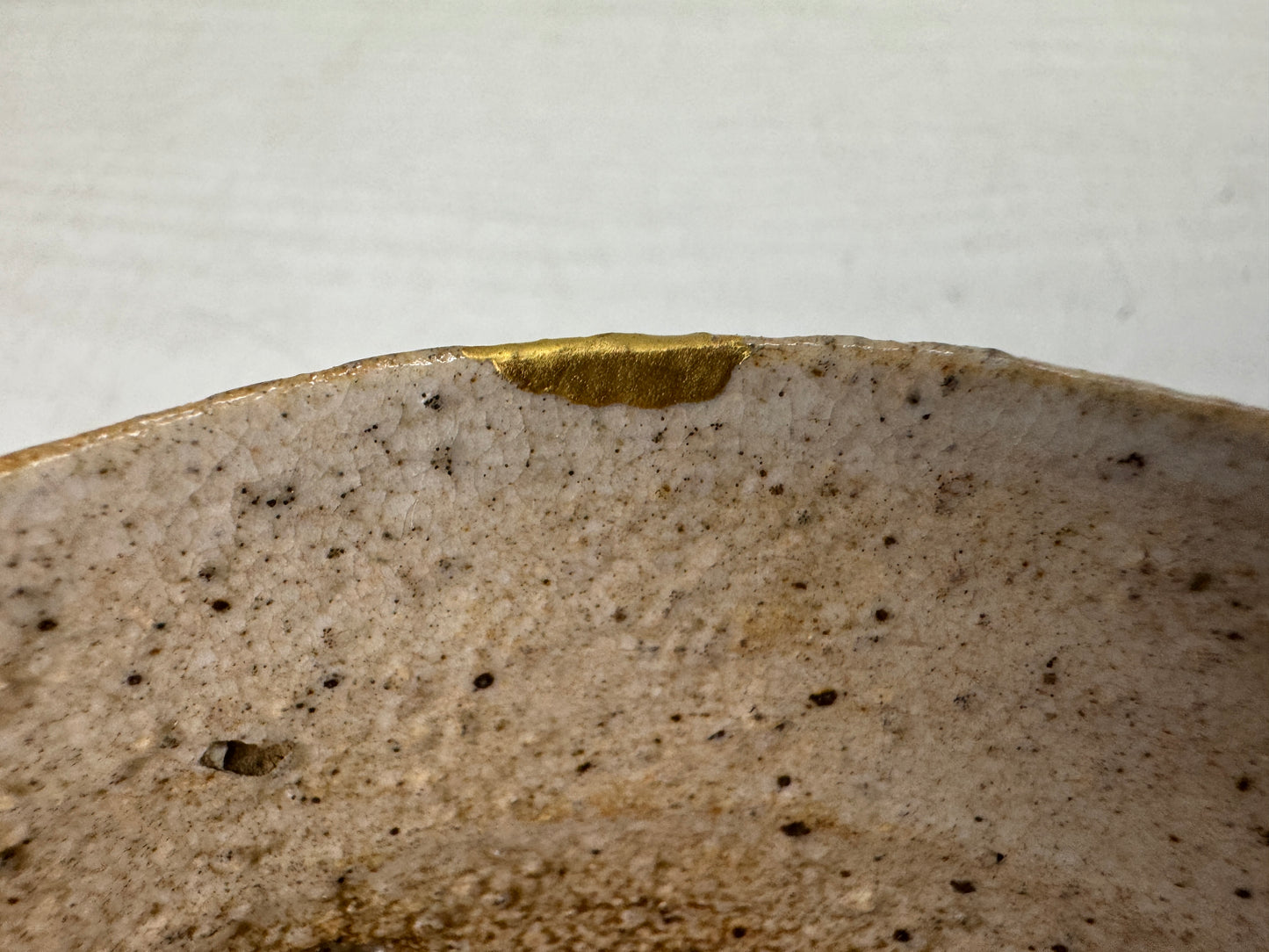 Y10873 CHAWAN Kohagi Ko-Hagi bowl kintsugi Japan antique tea ceremony pottery
