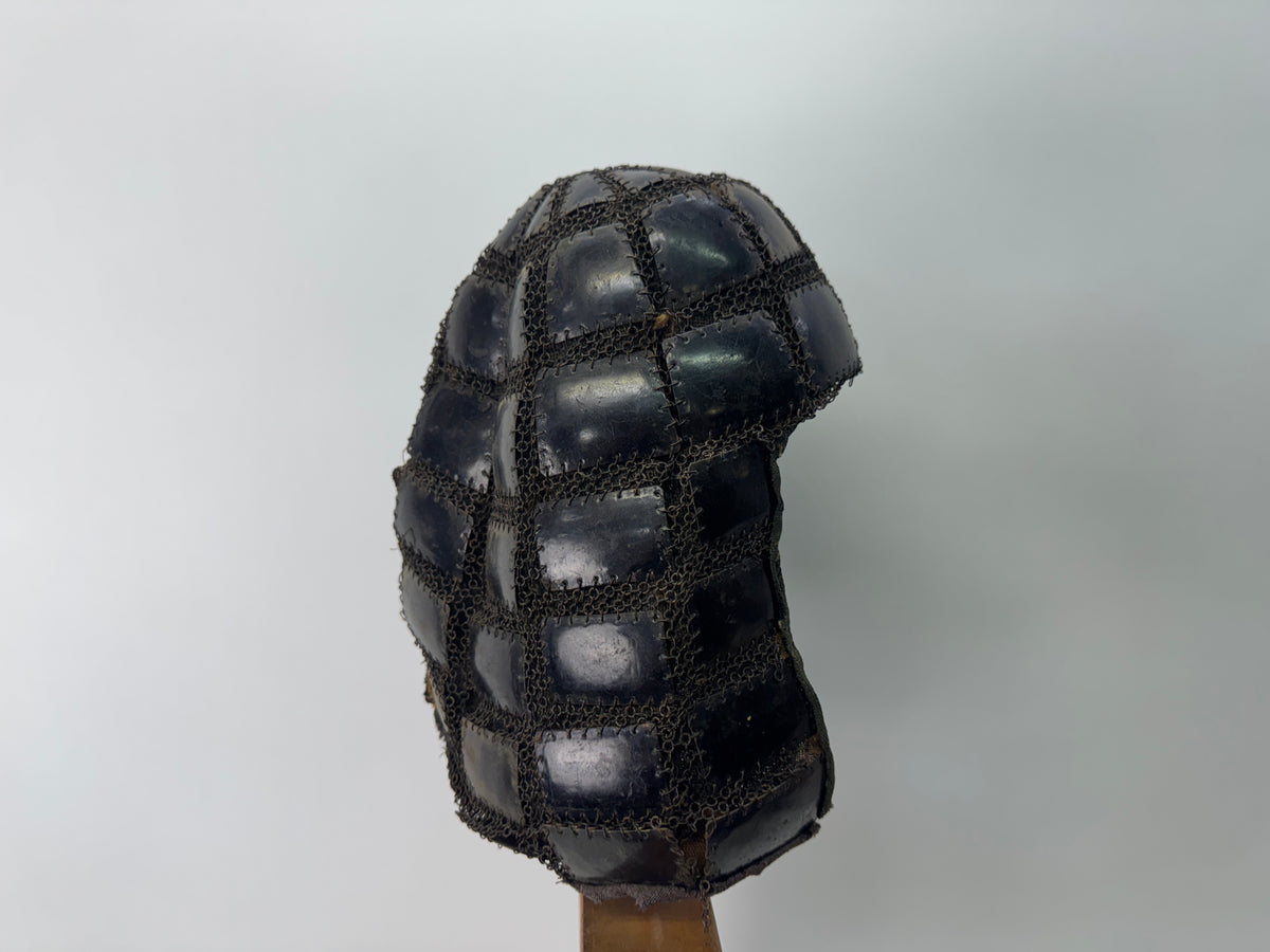 Y10876 KABUTO Iron Karuta-style Helmet armor Samurai chainmail Japan antique