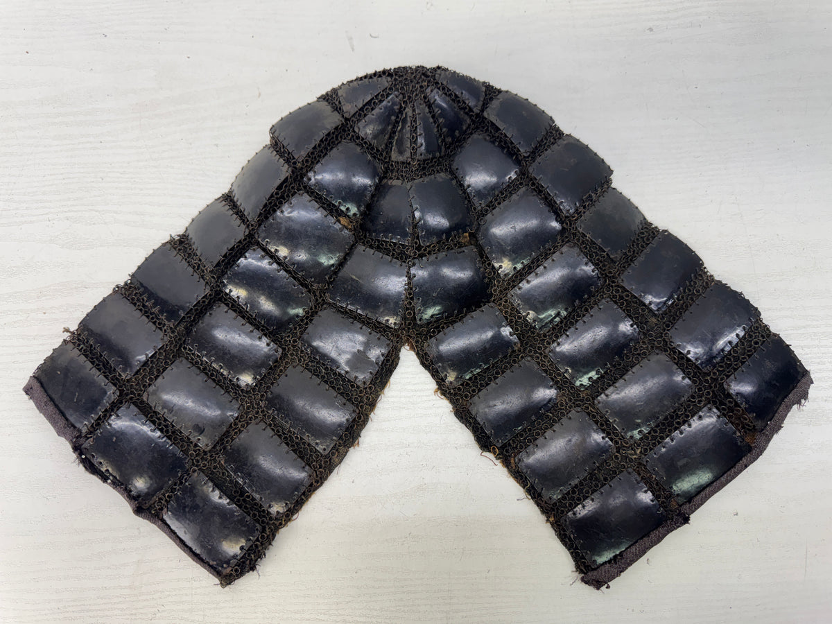 Y10876 KABUTO Iron Karuta-style Helmet armor Samurai chainmail Japan antique