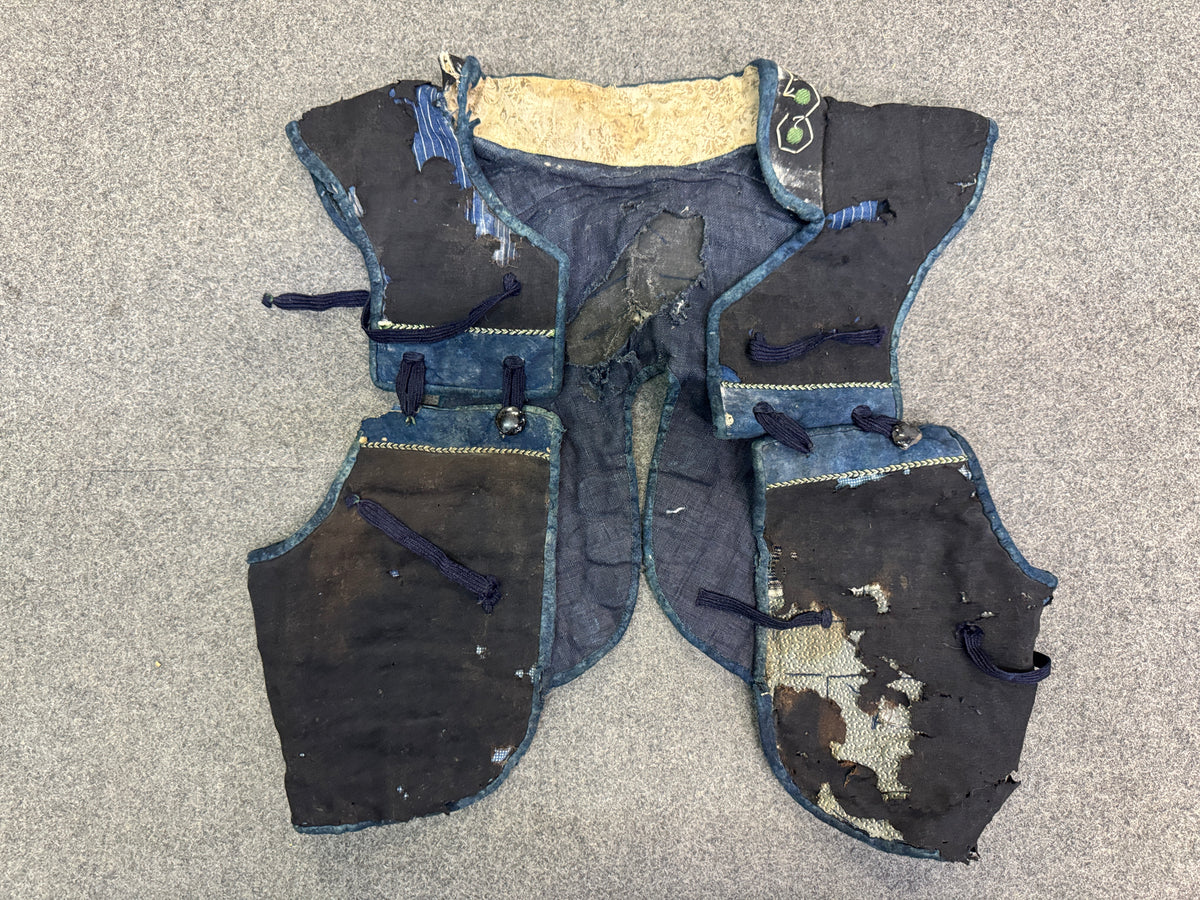 Y10877 YOROI Manchira under-armor vest Samurai martial equipment Japan antique