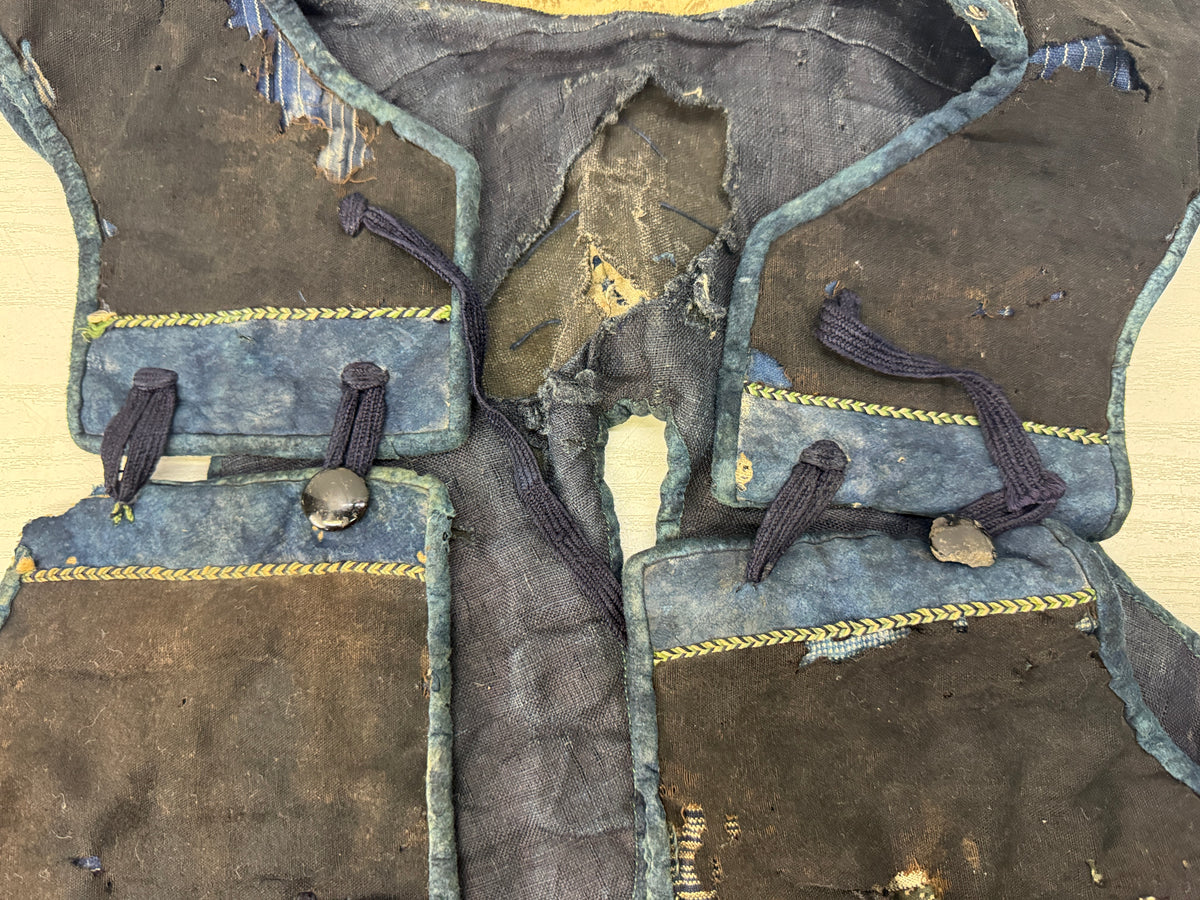 Y10877 YOROI Manchira under-armor vest Samurai martial equipment Japan antique