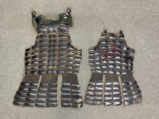 Y10879 YOROI Iron Karuta-style Samurai armor Japan antique bugu arms bushi