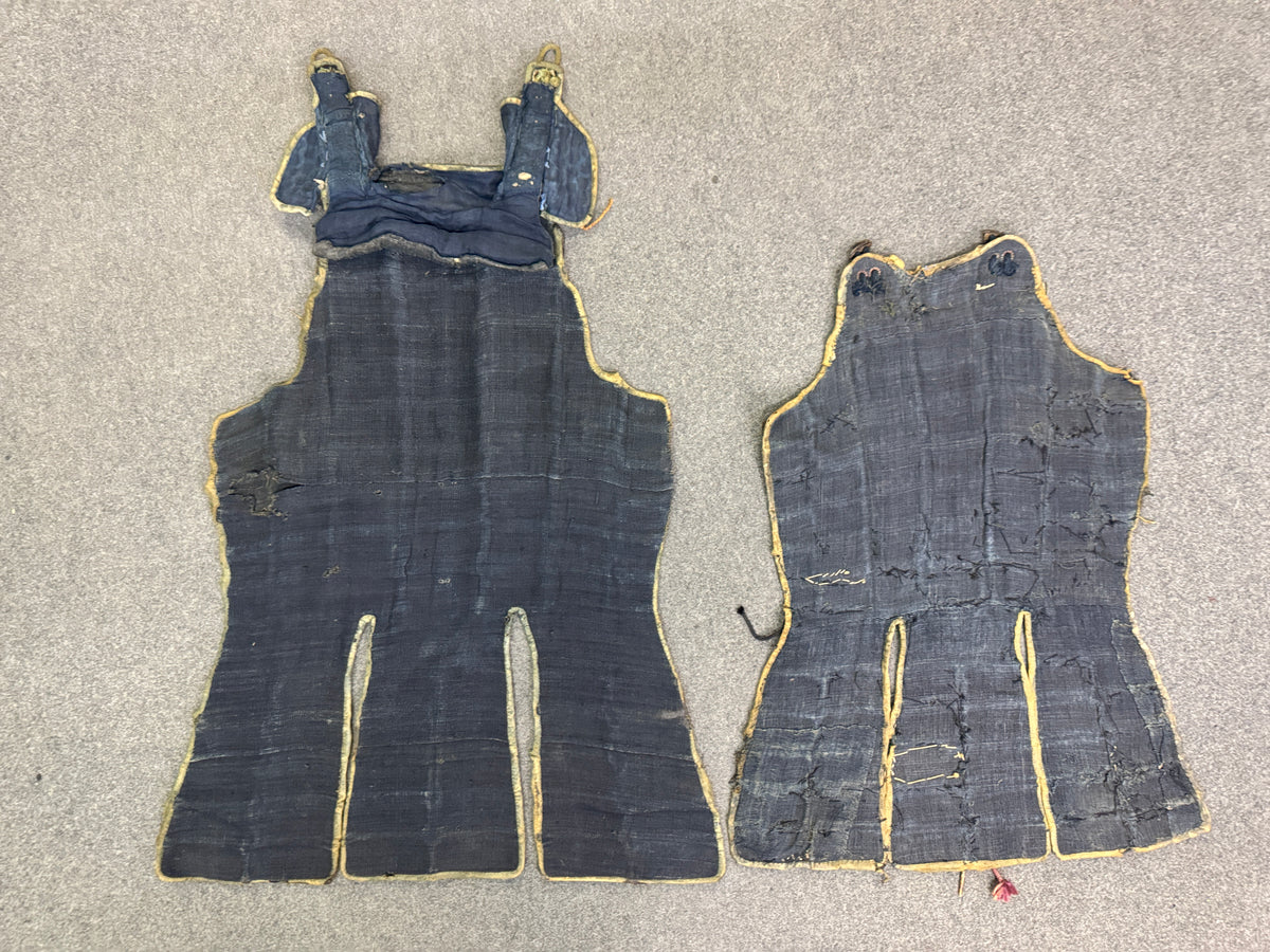 Y10879 YOROI Iron Karuta-style Samurai armor Japan antique bugu arms bushi