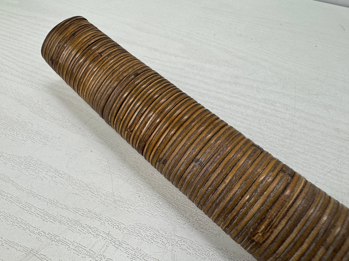 Y10881 SAYA Wakizashi scabbard sheath Rattan wrapped Japan antique koshirae