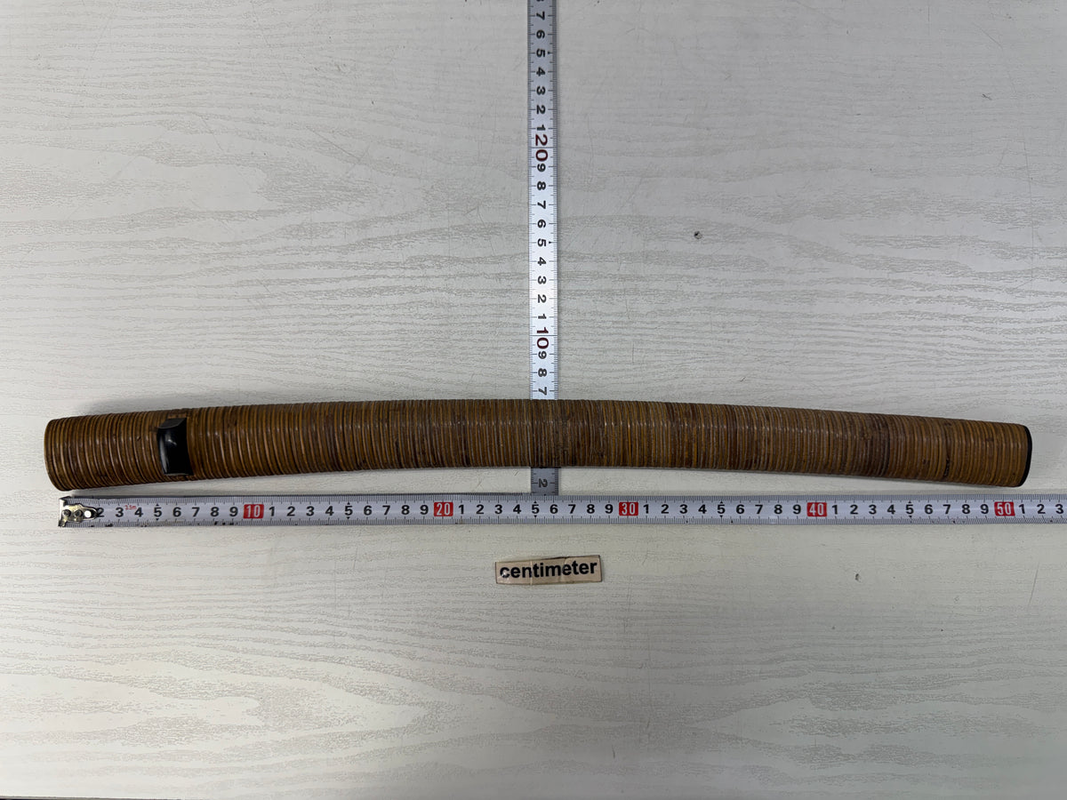 Y10881 SAYA Wakizashi scabbard sheath Rattan wrapped Japan antique koshirae