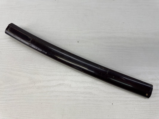 Y10882 SAYA Black lacquer Wakizashi sword sheath Japan antique samurai koshirae
