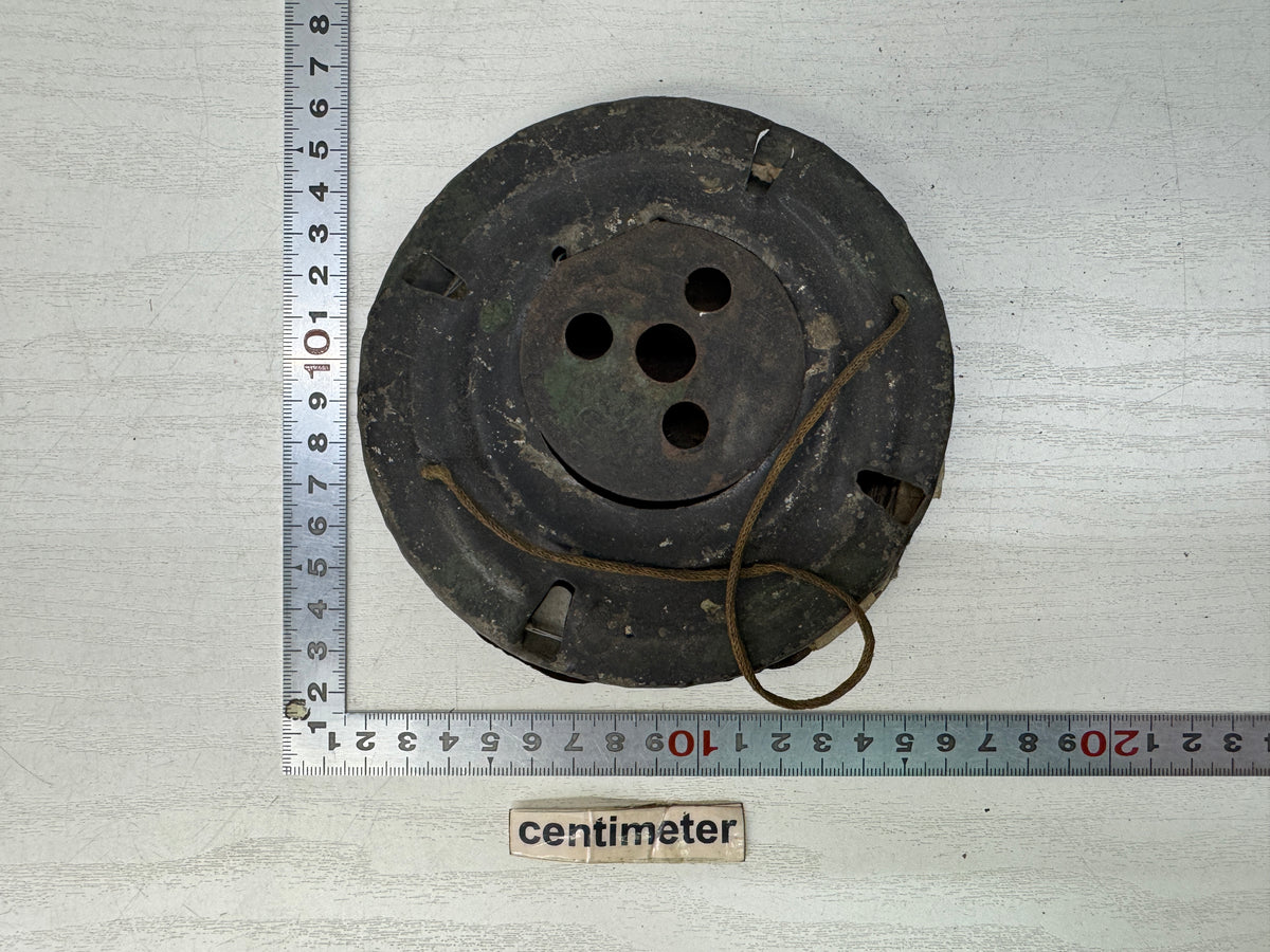 Y10885 CHOUCHIN Foldable iron lantern Andon light lighting tool Japan antique