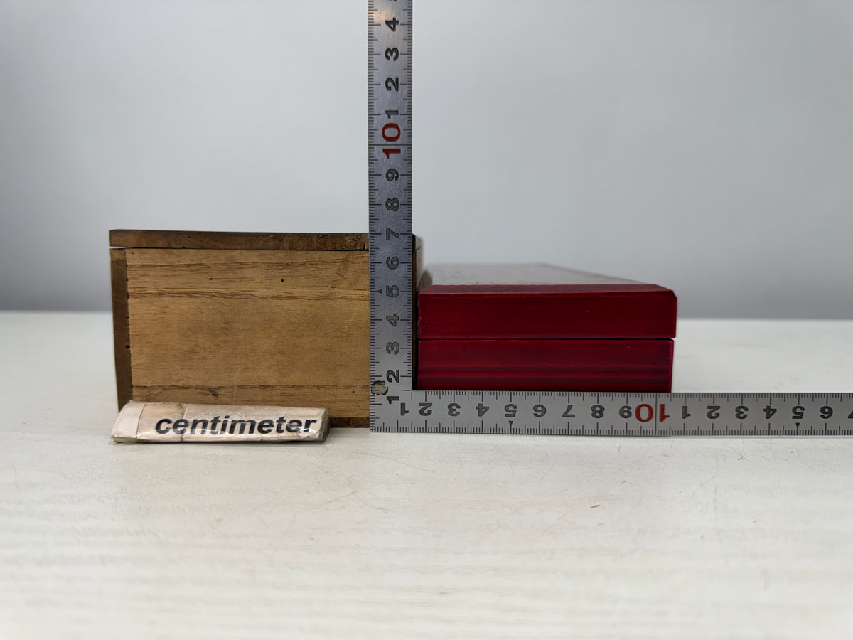 Y10888 BOX Shunkei lacquer Suzuri inkstone case signed Japan antique stationery