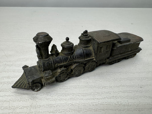 Y10891 OKIMONO metal Benkei locomotive train figurine Japan antique ornament