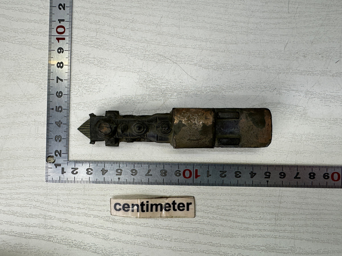 Y10891 OKIMONO metal Benkei locomotive train figurine Japan antique ornament